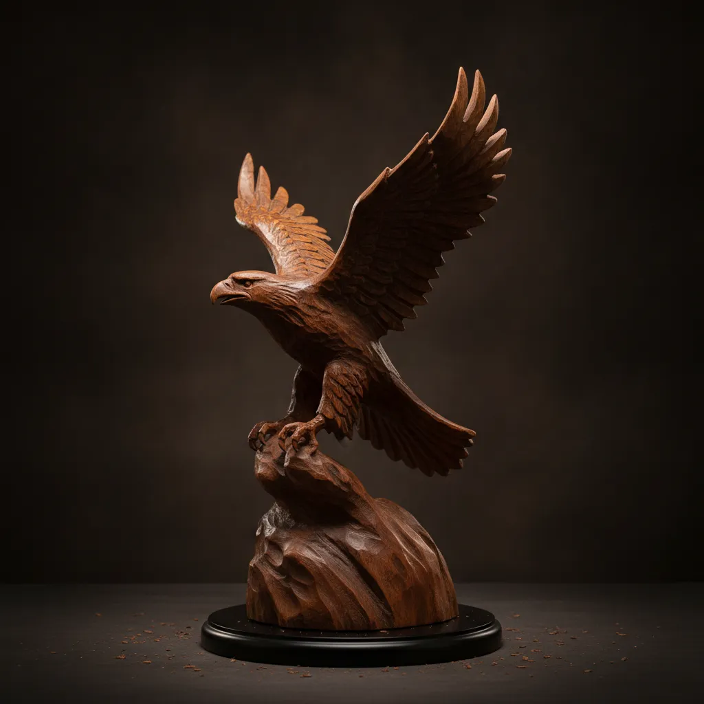 Foișor rustic sculptat